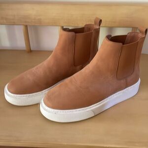 Brown j slides boots, never worn outside size 8.5